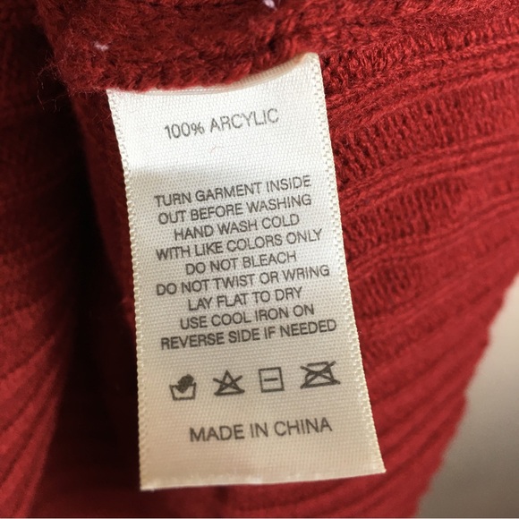 Maisolly Women's Red Knitted Crewneck Fit and Flare Sweater Dress Size L - Picture 9 of 10